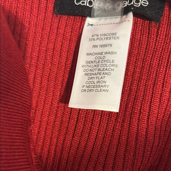 Chic Red Ribbed Two-Piece Set #28 - Picture 7 of 10